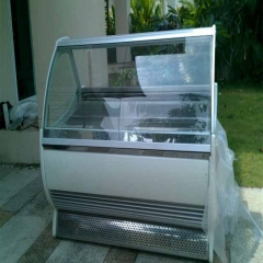 Commercial Gelato Freezer Showcase Food Service Display Fridge Ice Cream Display Chiller