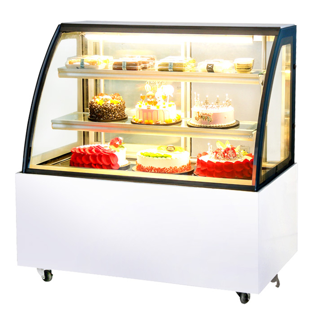 customized floor standing cake freezer bakery display cabinet chiller ...