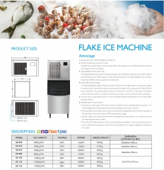 300kg 500kg 800kg Commercial Flake Ice Maker Machine For Shop