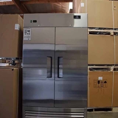 Luxury Commercial Vertical Refrigerator Stainless Steel Kitchen Freezer Refrigeration Equipment
