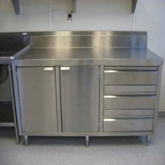 Stainless Steel Commercial Fridge Vertical Working Table Freezer Kitchen Small Chiller