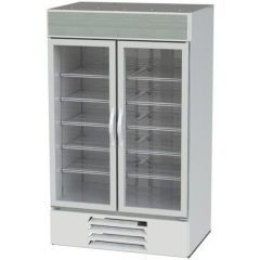 Air Cooling Beverage Chiller Double Glass Door Display Freezer Refrigeration Equipment