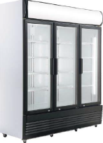 CE Beverage Air Three Section Commercial Refrigerator Glass Door Display Freezer Sliding Door Display Chiller