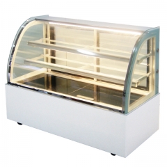 CE Small Cake Display Countertop Refrigerated Bakery Showcase Glass Cake Cooler Fan Cooling Cake Showcase