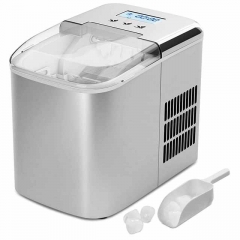 Portable household ice maker machine