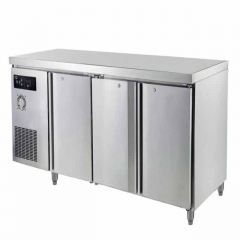 Compact Refrigerator With Drawers Durable Stainless Steel Refrigerated Work Table Counter Top Work Table Cooler