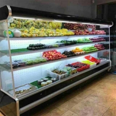 Open Multideck Fridge Fruit And Vegetable Open Display Showcase Freezer