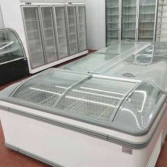 Frozen Food Display Freezer Double Combined Island Cooler High Quality Island Freezer