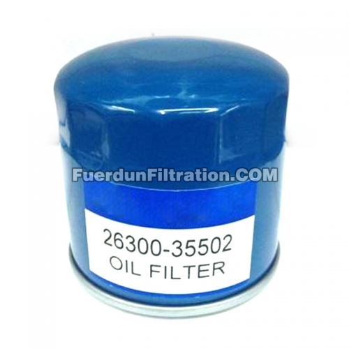 Filtro de aceite, roscado 26300-35502