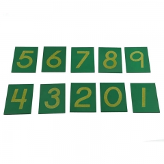 Sandpaper numbers with box montessori education preschool teaching