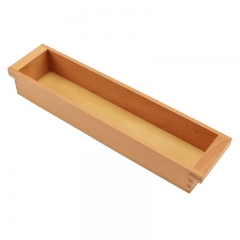 Bandeja de material de matemáticas de madera Montessori para 45 cuadrados de madera