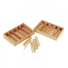 Montessori materiais de madeira jardim de infância brinquedos caixa de fusos impressão de madeira material montessori para pré-escola