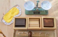 Baby Holz Sinnes Teaching Spielzeug Montessori Kinder Baric Gewicht Tabletten Mit Box Frühen Kindheit Bildung Vorschule Ausbildung Spielzeug
