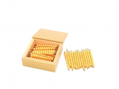 Bead Bars Ten Board Child Toy Wood Montessori Educational Materials Long Beads With Box