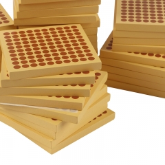 Matériaux Montessori 45 Cent carrés en bois pour jouets éducatifs magnétiques