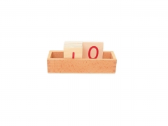 Montessori material Pädagogisches spielzeug Gedruckt Ziffern mit box für anzahl stangen