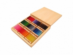 Ayudas de enseñanza de color para bebés, tableta de color de madera Montessori, tercera caja, educación infantil, educación preescolar, juguetes para niños
