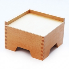 Montessori Matériel pédagogique sensoriel pour l'éducation préscolaire Jouets éducatifs en bois pour enfants Tour rose Tour Rose Stand Escalier marron