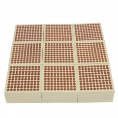 Montessori Materials 45 Wooden Hundred Squares For Educational Toys Magnetic