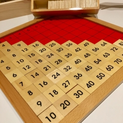 Pythagore Board Numbers Hêtre Mathématiques Matériel éducatif Enfants en bois Bébé Montessori