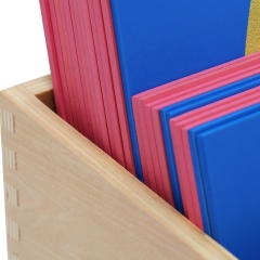 Montessori material de enseñanza de la lengua inglés funda inferior papel de lija cursiva letras con caja