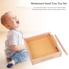 Escrita infantil quebra-cabeça de aprendizagem, caixa de areia de raspagem, brinquedos de escrita e pintura na primeira infância, caixa de areia de auxílio de ensino Montessori