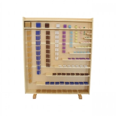 Montessori Complete Bead Materials With Cabinet Wooden Montessori Material For Kindergarten Children