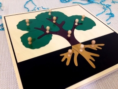 Baby Pädagogisches Montessori Holz Jigsaw Puzzle Baum Puzzle Kinder Spielzeug Spielen Spaß