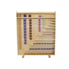 Montessori Complete Bead Materials With Cabinet Wooden Montessori Material For Kindergarten Children