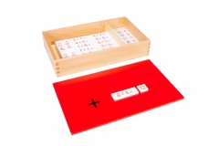 Montessori material Educational toy Addition Equations and Sums Box (wooden card)