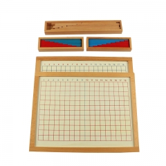 Matériel Montessori Panneau de bande d'addition et planche de soustraction  Matériel éducatif de jouets en