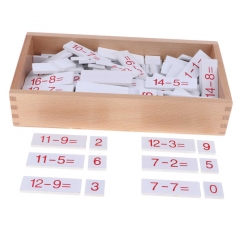 Équations et différences de soustraction Boîte éducative en bois montessori mathématiques jouets pour enfants bébé