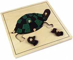 Montessori Materiais Ferramentas educativas Animal Tartaruga Quebra-cabeça Pré-escolar adiantado Montessori Brinquedos para Crianças