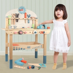 Wooden toys children'searly education multifunctional tool table kindergarten interactive exchange play house educational toys