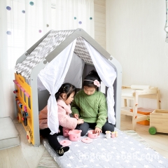 Tente de tipi d'intérieur en toile pour enfants, tente de jeu de tipi pour enfants