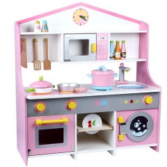 Kids Wood Kitchen Play Cos Toy Set