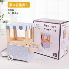 Vente chariot bonbons en bois bébé pop-corn jouet ustensiles de cuisine