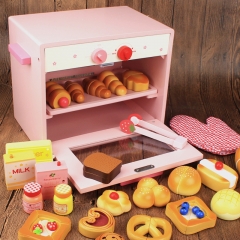 早教发展玩具儿童玩厨房套装木制假装烤箱玩具