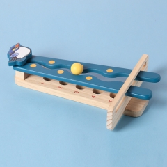 Juego de bolas de madera para niños, juguete de entrenamiento de coordinación de ojos de mano, juguete de madera de educación temprana para niños