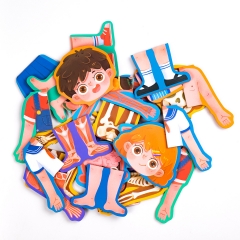 Children Body Cognition Wooden Puzzle Boy Girl Grow up Body Structure Anatomy Jigsaw Puzzles Montessori Toys for Toddlers