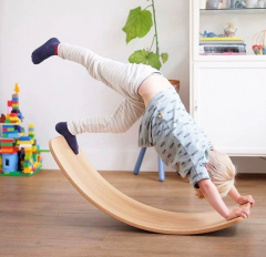 Material Montessori de madera personalizado equipo de entrenamiento educativo tabla de equilibrio para niños