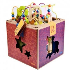 Multi機能木製の活動キューブおもちゃ教育子供形状の一致ビーズ迷路ボックスおもちゃ子供