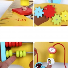 长颈鹿墙板幼儿园墙面玩具玩木墙活动装饰板儿童玩具