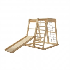 Outdoor Indoor Wooden Playground Exercise Equipment Toys For Toddlers Kids Wooden Climbing Frames