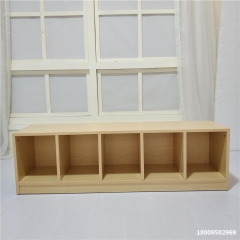 Wooden Shoes Cabinet Kindergarten Wooden Rack For Children Montessori Wooden Furniture Rack