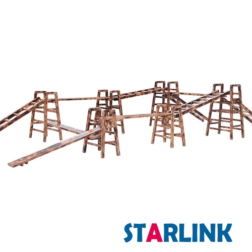 Ensemble d'escalade en bois pour enfants,