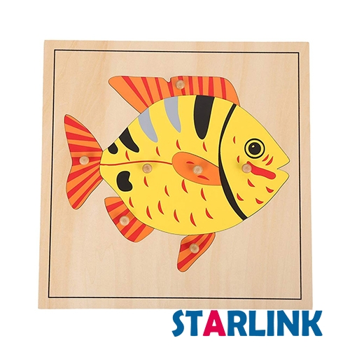 Montessori Materialien Bildungs Werkzeuge Tier Fisch Puzzle Vorschule Früh Montessori Spielzeug für Kleinkinder