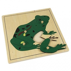 モンテッソーリ材料教育ツール動物のカエルパズル就学前幼児のための初期モンテッソーリおもちゃ