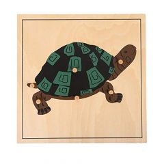 Montessori Matériaux Outils éducatifs Animal Turtle Puzzle Jouets Montessori préscolaires pour les tout-petits