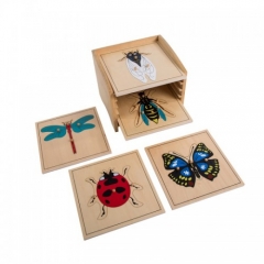 Materiales Montessori, herramientas educativas, rompecabezas de cigarras para insectos, juguetes Montessori para niños pequeños